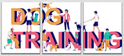 Dog Training Wall Art, Set Of 3