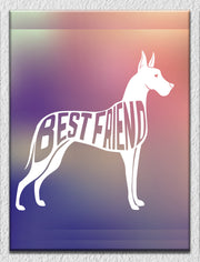 Best Friend Dog Wall Art