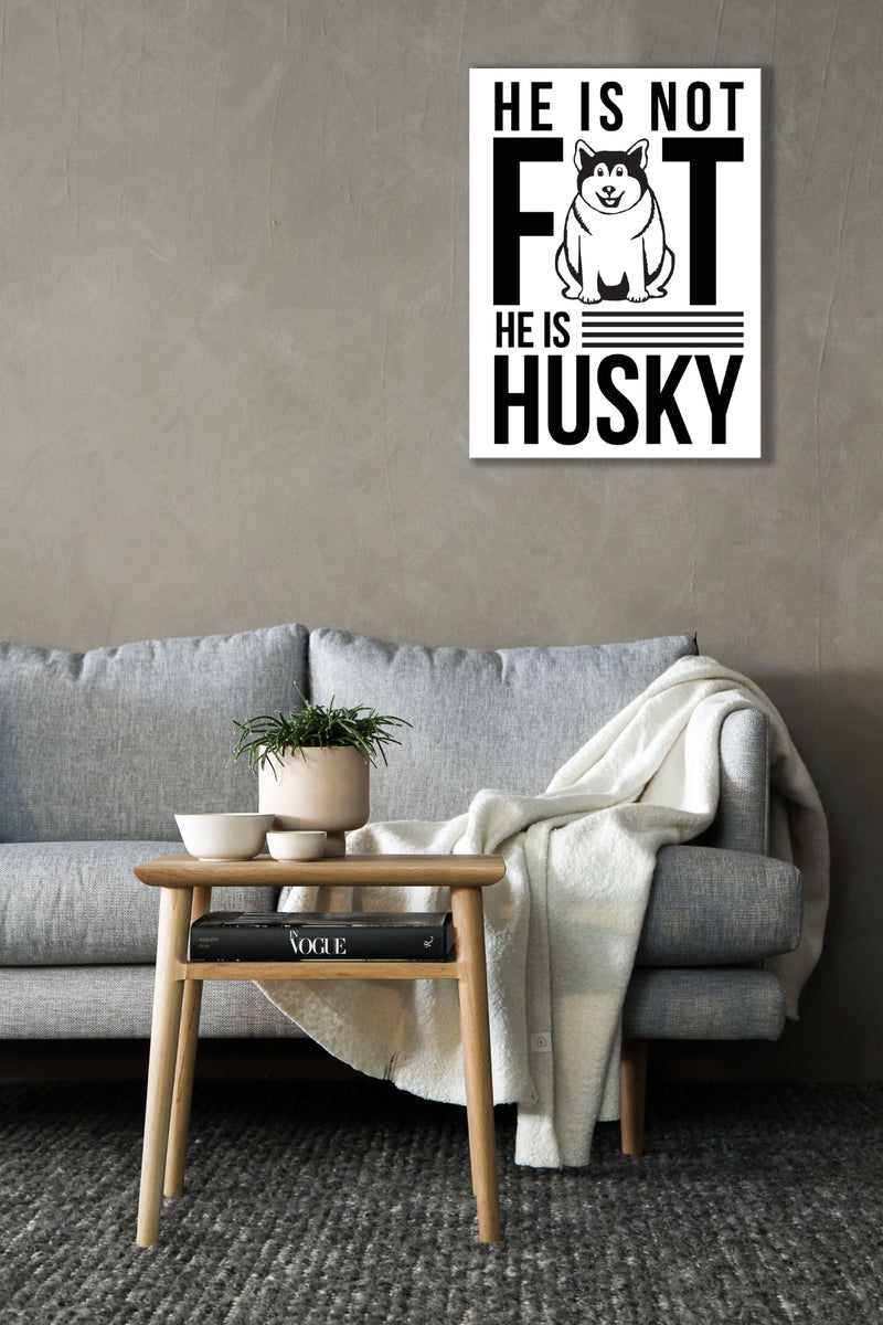 Husky Funny Wall Art