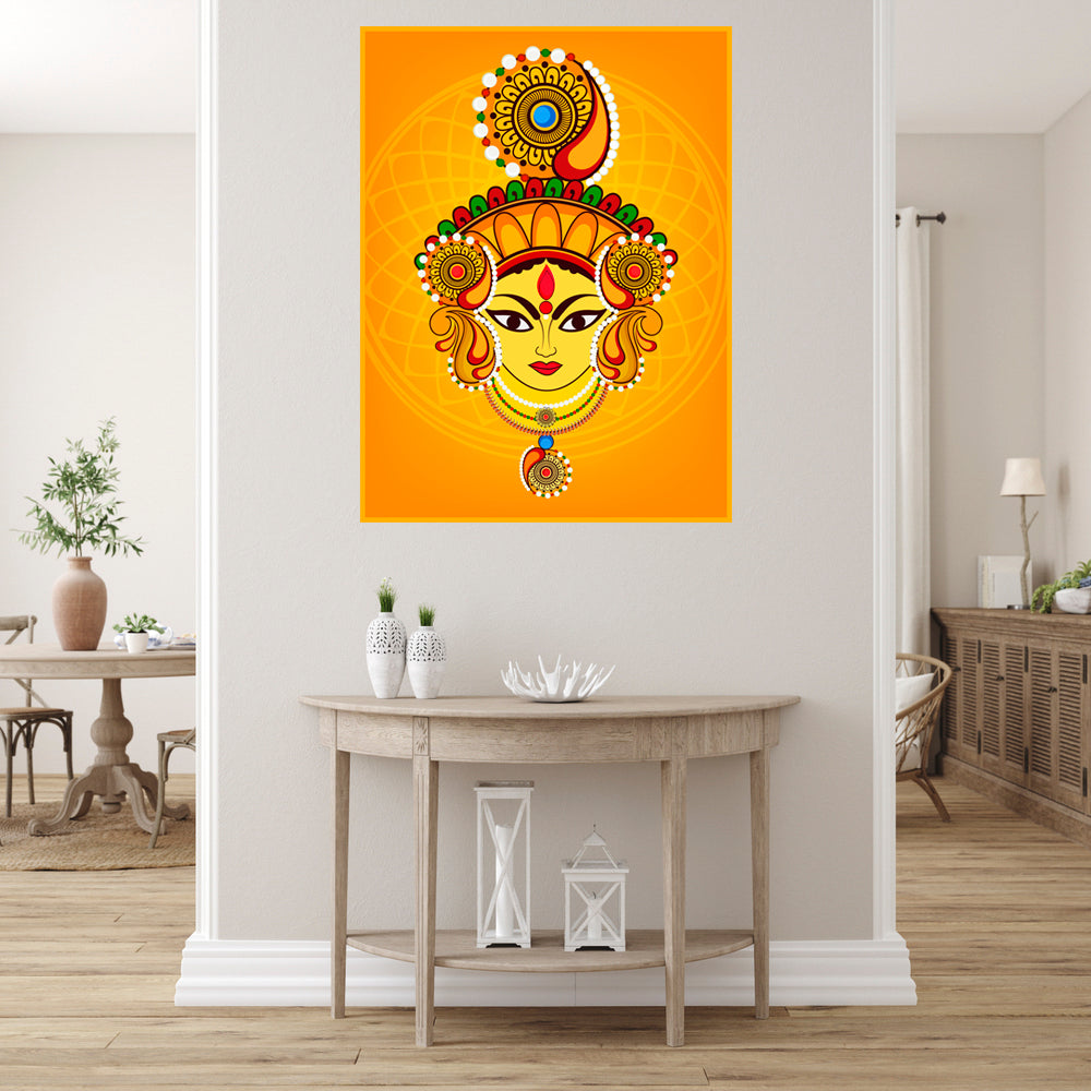 Gurga Mata Self Adhesive Sticker Poster