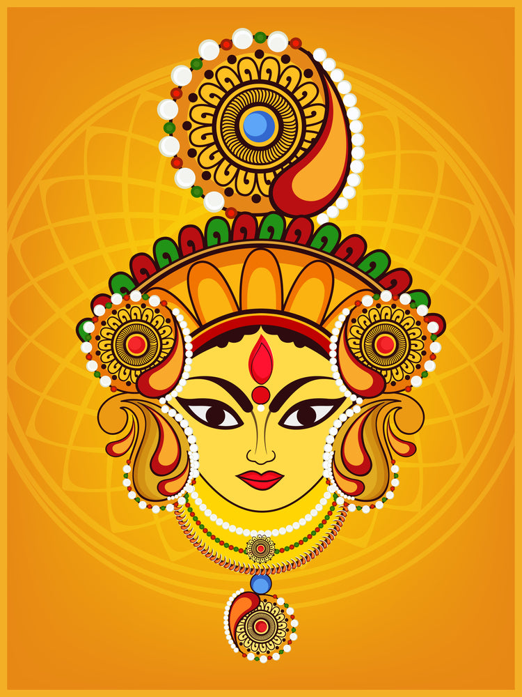 Gurga Mata Self Adhesive Sticker Poster