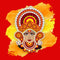 Beautiful Durga Painting Self Adhesive Sticker Poster