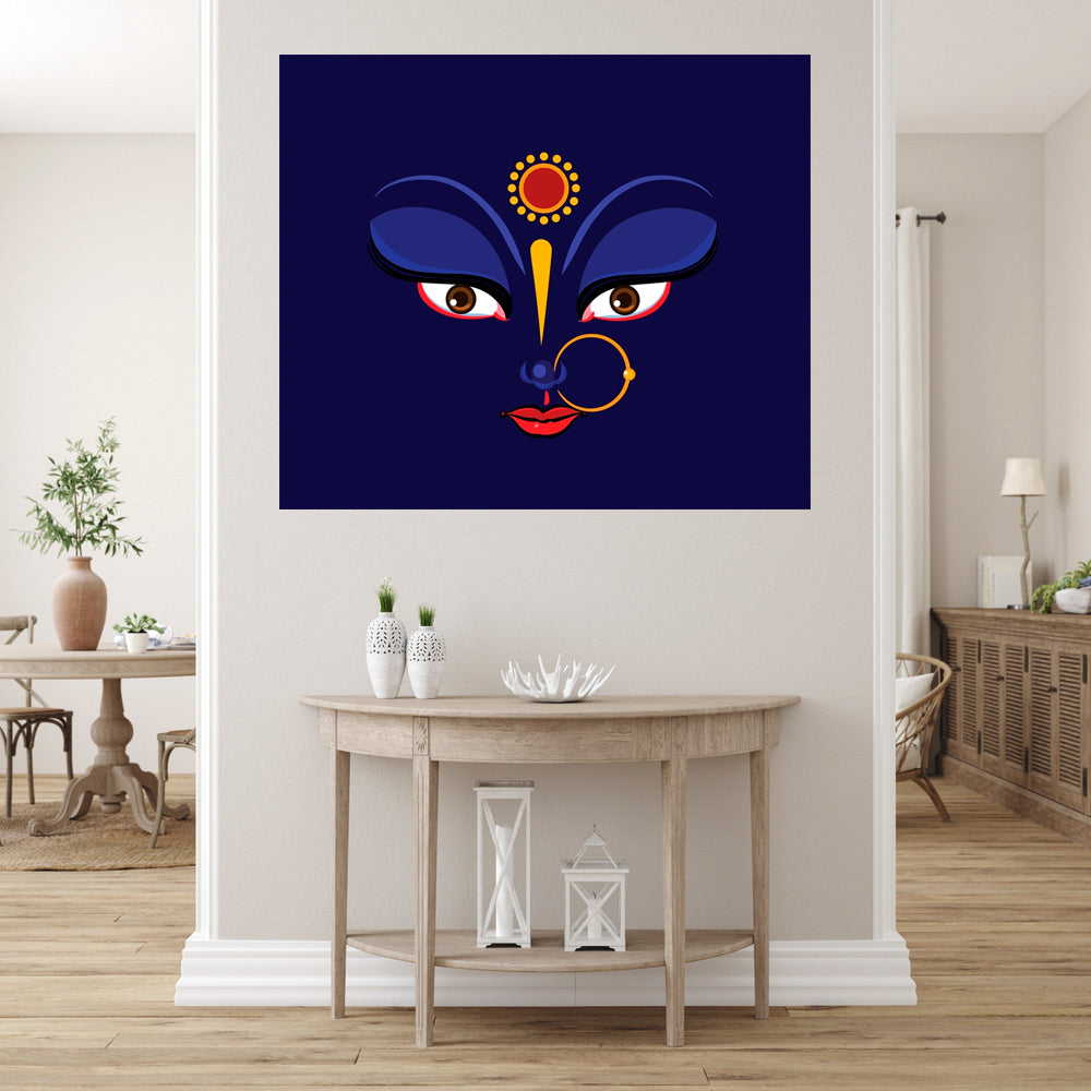 Gurga Face Self Adhesive Sticker Poster