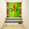 Durga Art In Green Self Adhesive Sticker Poster