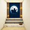 Beautiful Moon Durga Black and blue Customised Wallpaper