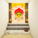 Painting Of Durga Self Adhesive Sticker Poster