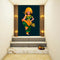 Durga In Green Saree Self Adhesive Sticker Poster