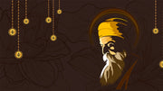 Divine Aura Guru Nanak Wallpaper