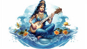 Divine Aura Saraswati Wallpaper
