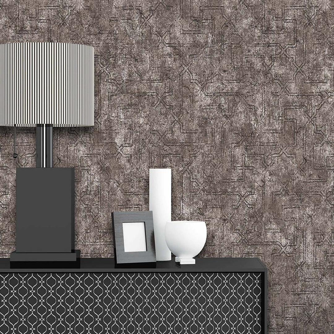 Dyna Geometric Texture Vinyl Wallpaper