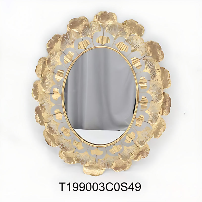Gold Finish Elegant Mirror