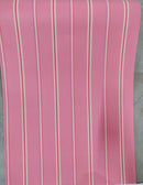 European Pink Stripped Wallpaper Roll
