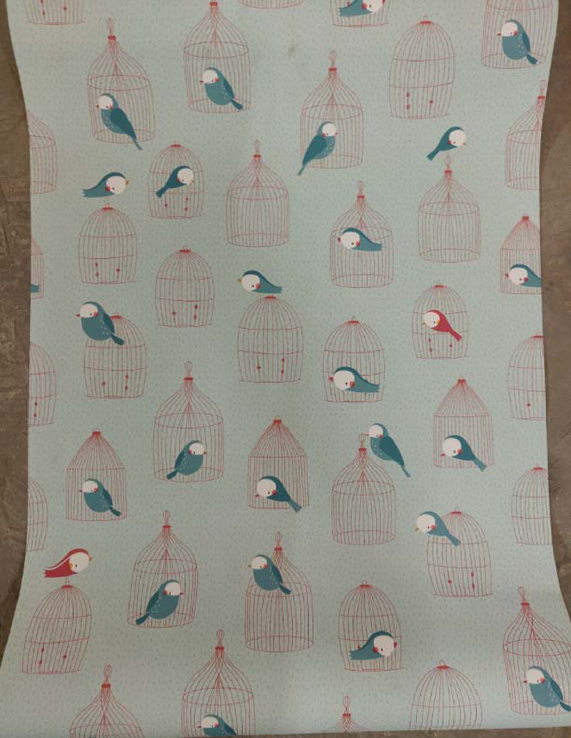 European Bird Net Wallpaper Roll