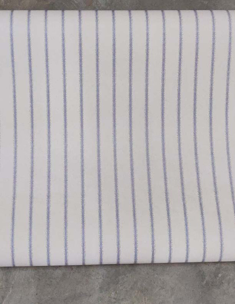 European Blue Sttripped Wallpaper Roll