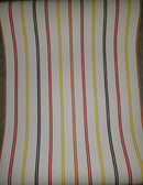 European Red and Yellow Strips Wallpaper Roll
