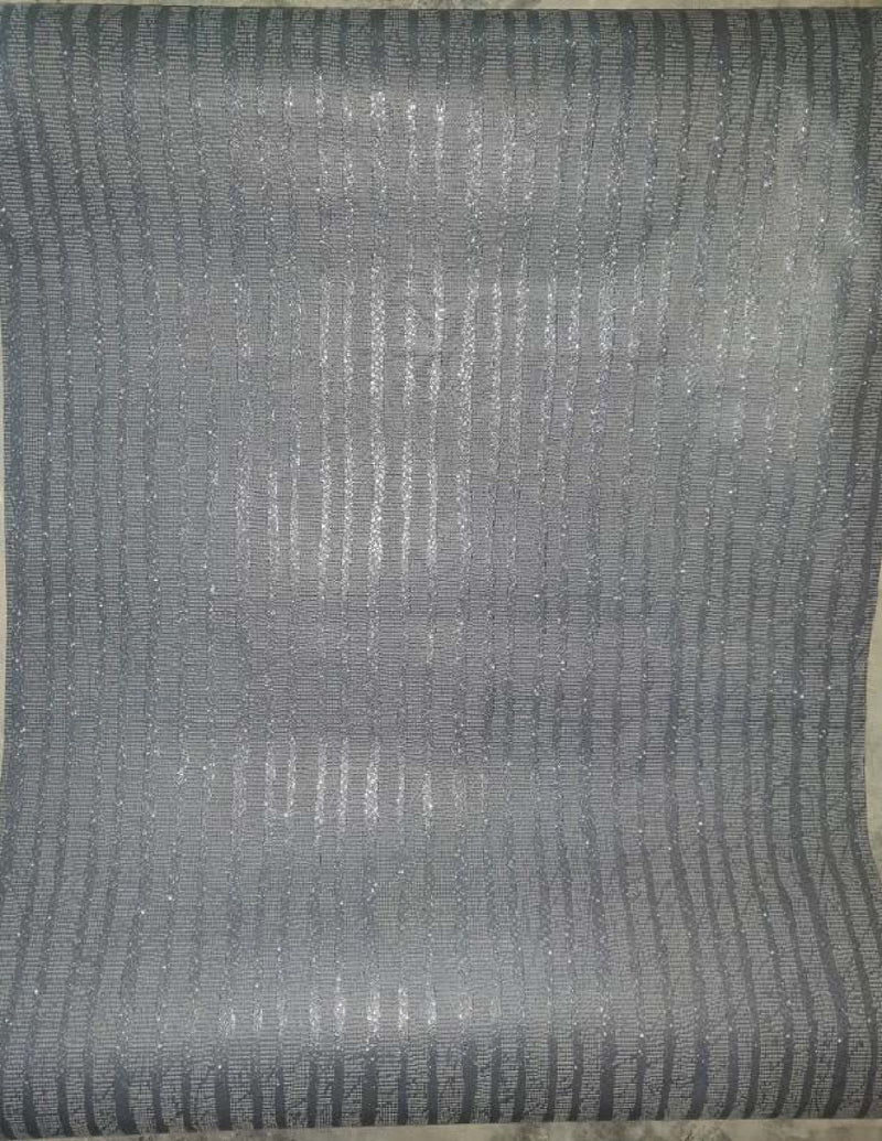 European Grey Strips Wallpaper Roll