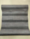 European 2 Grey and Black Strips Wallpaper Roll