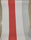 European 2 Red Grey White Wallpaper Roll