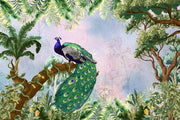 Emerald Peacock Wallpaper