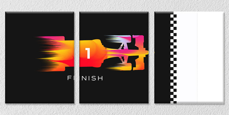 F1 Racing Wall Art , Set Of 3