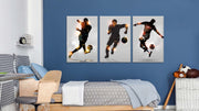 Black Modern Art Football, Set Of 3