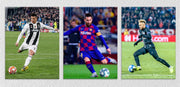 Famous Footballers On Field, Set Of 3