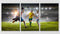 Footballers Playing, Set Of 3