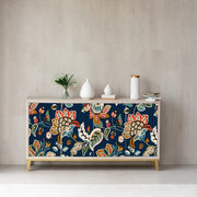 Bunch Of colourful Floral Self Adhesive Sticker For Cabinet