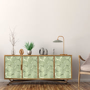 Golden Gray 3D Art Design Self Adhesive Sticker For Cabinet