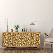 Yellow 3D Design Self Adhesive Sticker For Cabinet