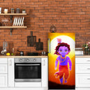 Krishna Anime Self Adhesive Sticker For Refrigerator
