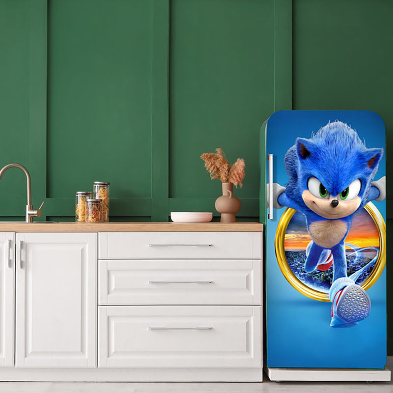 Sonic Anime Self Adhesive Sticker For Refrigerator