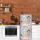 Cartoon In Pink Anime Self Adhesive Sticker For Refrigerator