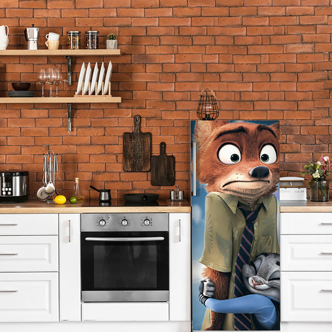 Nick Wild Anime Self Adhesive Sticker For Refrigerator
