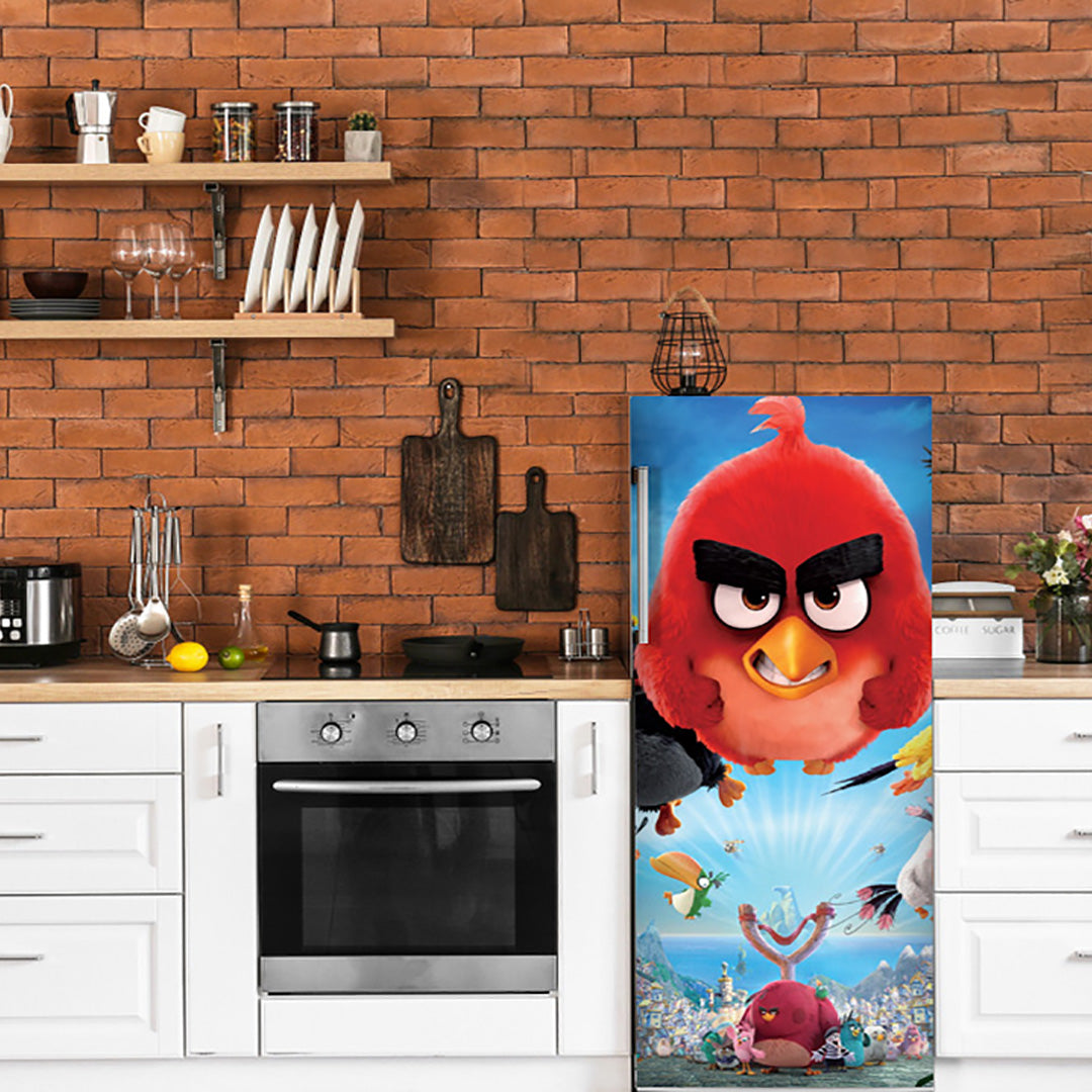 Angry Bird Anime Self Adhesive Sticker For Refrigerator