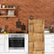 Brown 3D Pattern Self Adhesive Sticker For Refrigerator