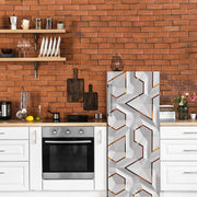 White Box 3D Self Adhesive Sticker For Refrigerator