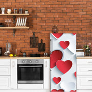 3D Heart Self Adhesive Sticker For Refrigerator