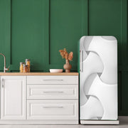 White 3D Self Adhesive Sticker For Refrigerator