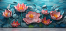 Floral Mural Brick Wallpaper