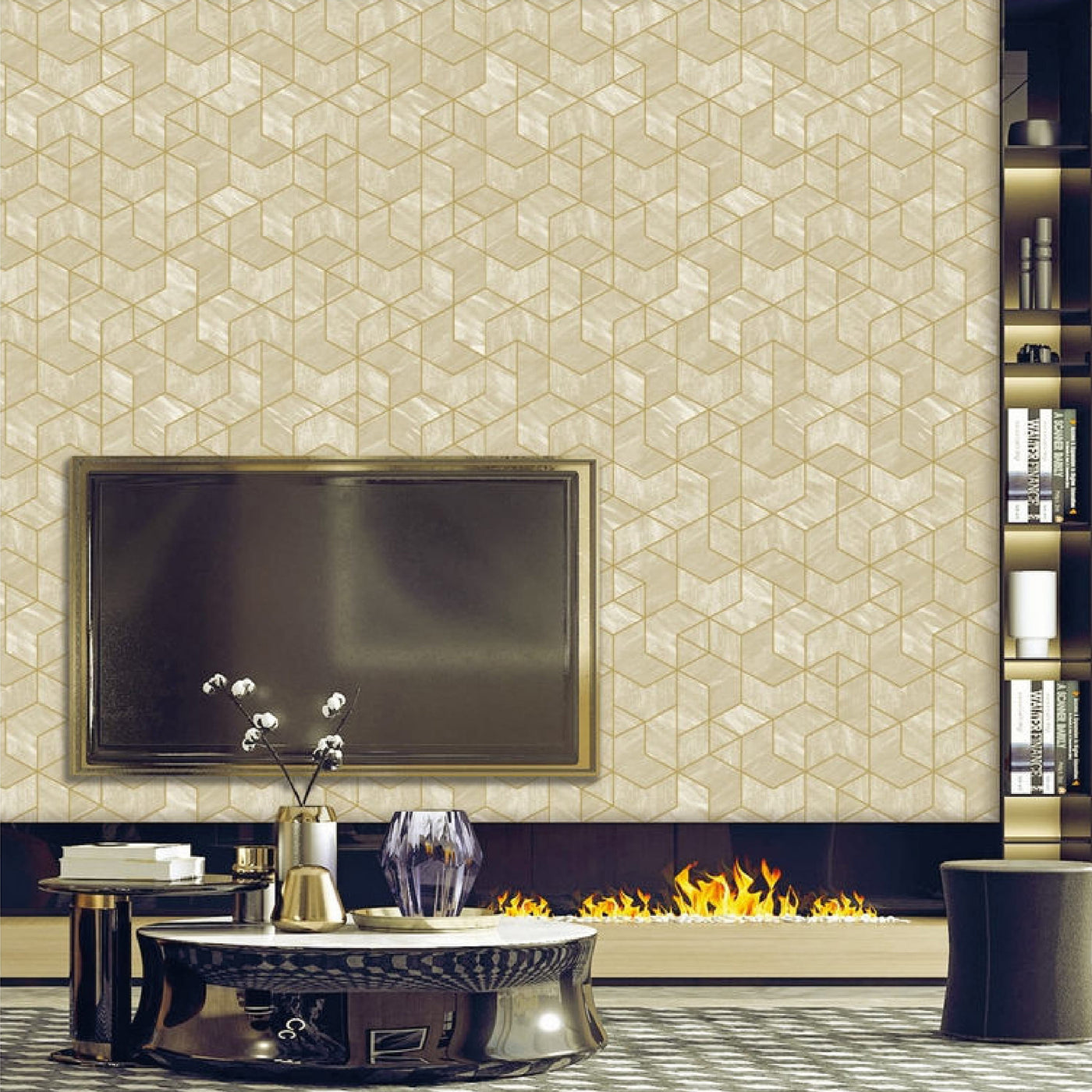Stellar Modern Geometric Wallpaper