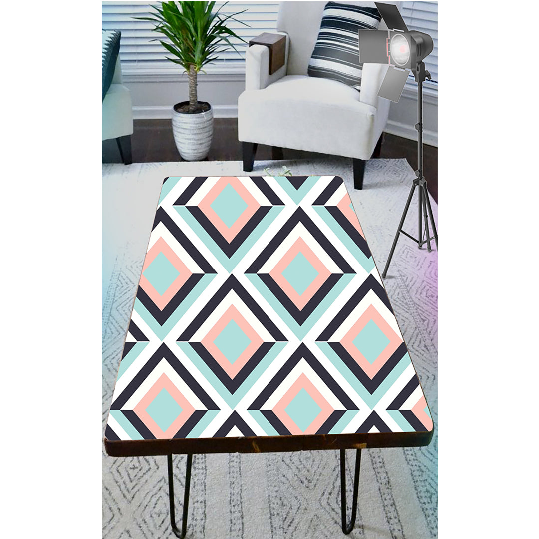 Diamond Shape 3D Art Self Adhesive Sticker For Table