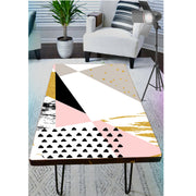 Colourful Texture On White Self Adhesive Sticker For Table