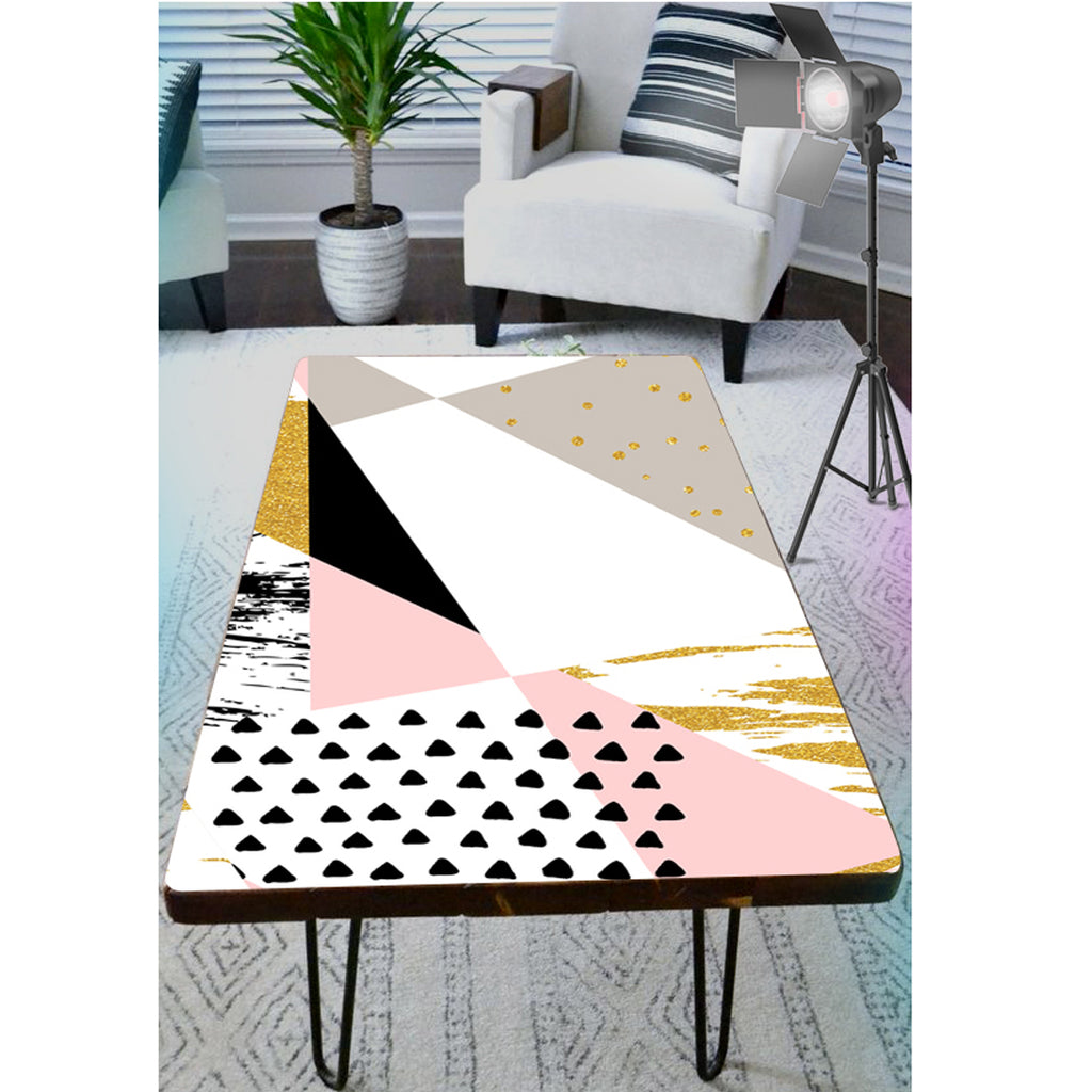 Colourful Texture On White Self Adhesive Sticker For Table – Myindianthings