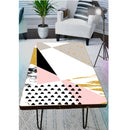Colourful Texture On White Self Adhesive Sticker For Table