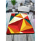Red Yellow 3D Art Self Adhesive Sticker For Table