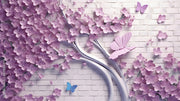 Garden Vibes Brick Wallpaper