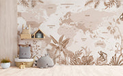 Geographic Grandeur Map Wallpaper