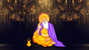 Glowing Guru Nanak Wallpaper