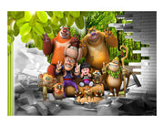Animated Cartoon For kids wall covering